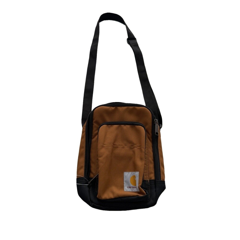 Carhartt Crossbody Zip Bag Small Brown/Black Adjustable Strap Sling